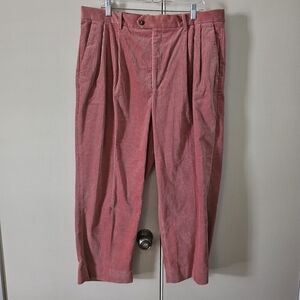 Banana Republic Salmon Pink.Corduroy Cropped Trousers. NWOT. Size 16